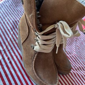 Mossino Supply wedge warm fur boots